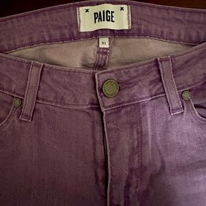 Paige purple denim good shape sz 31/12